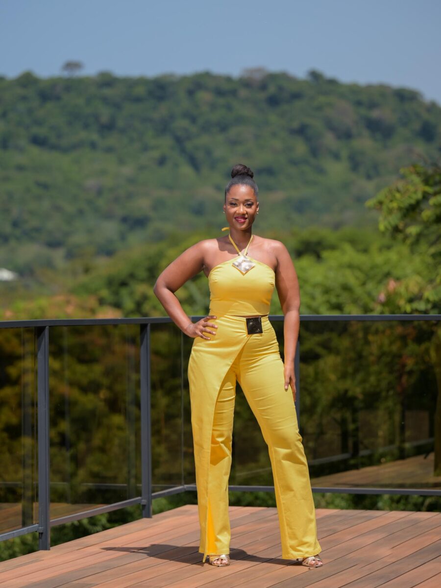 Ensemble pantalon jaune