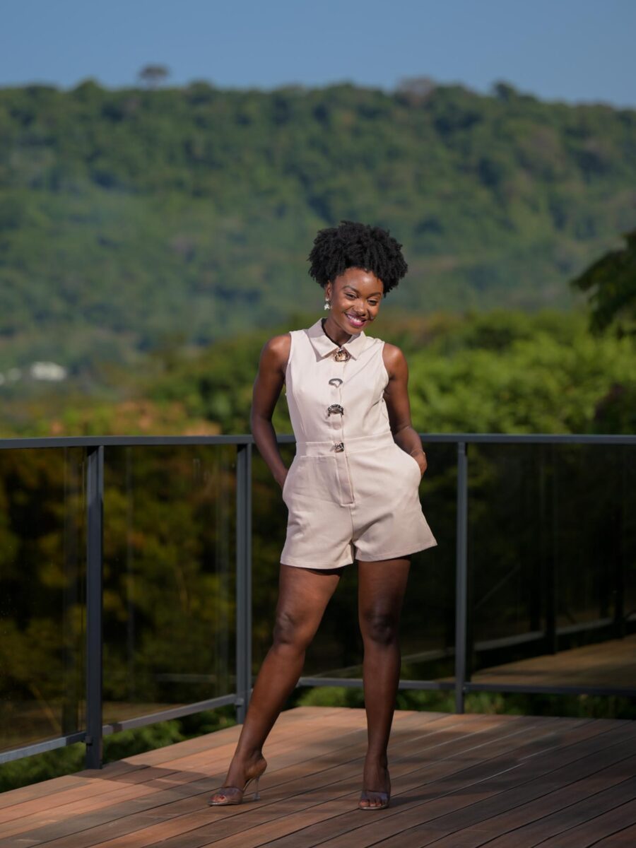 Ensemble short beige et noir